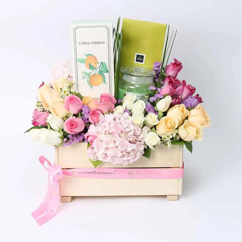 Abundance Flower Hamper 