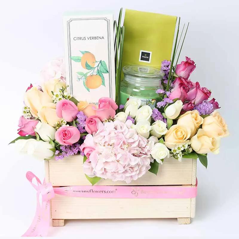 Abundance Flower Hamper 