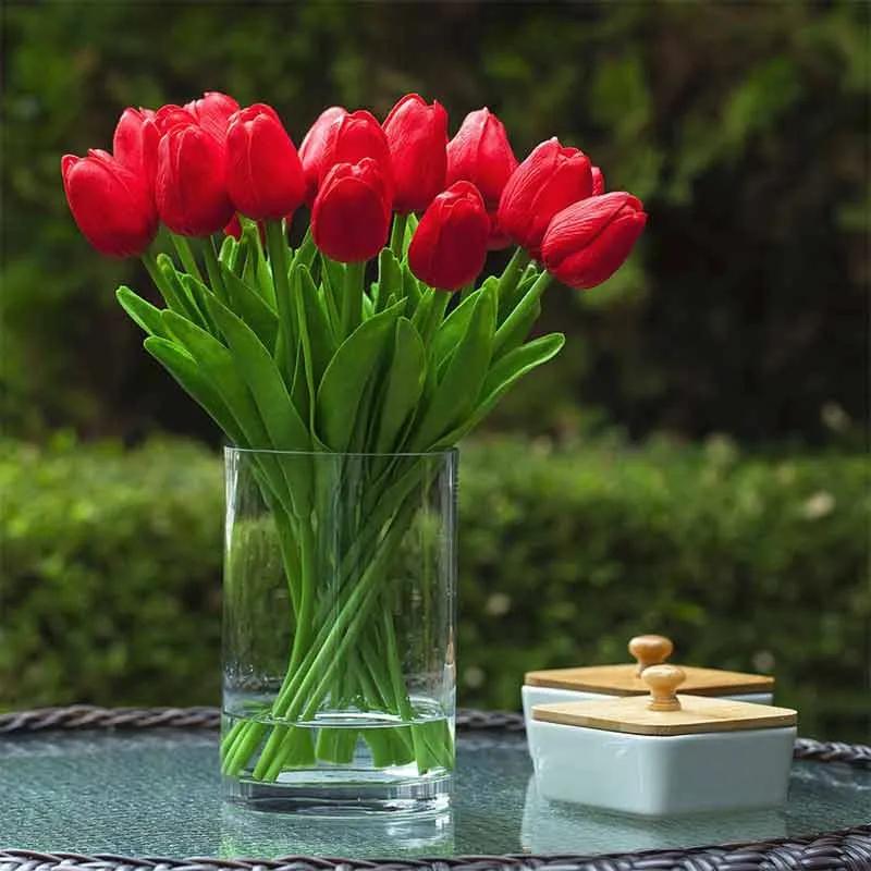 Love 21 Red Tulips Vase