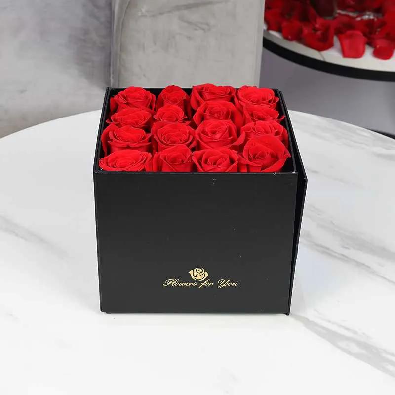 Affection Red Roses and Chocolate Box