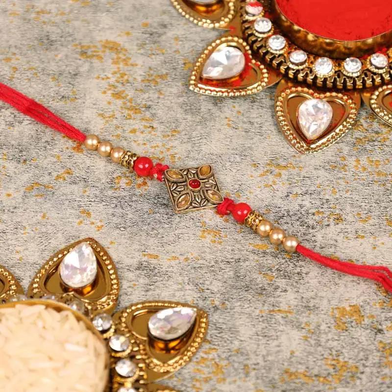 Antique Kundan Rakhi