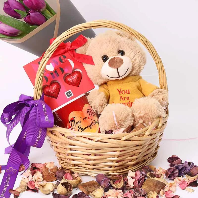 Beautiful Love Gift Basket