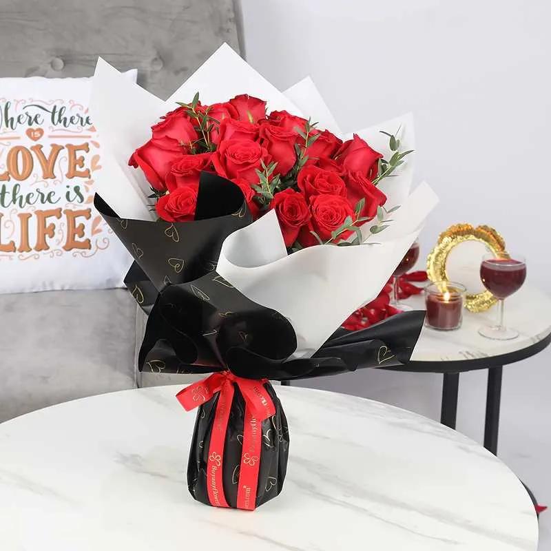 Beautiful Red 21 Roses Bouquet