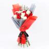 Beauty in Red and White 21 Roses Bouquet