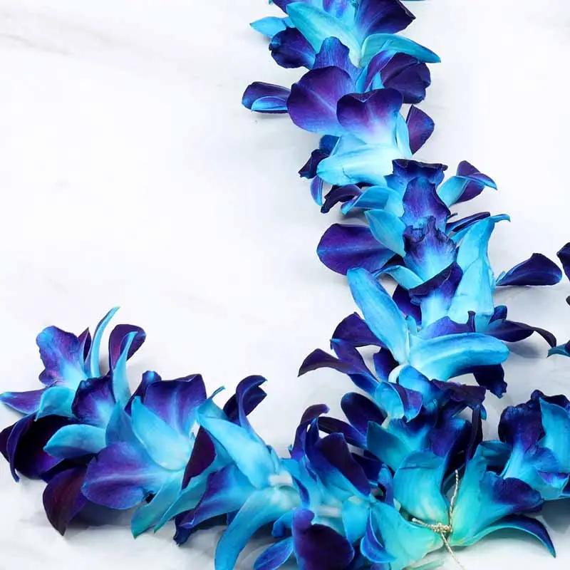 Blue Orchid Garland