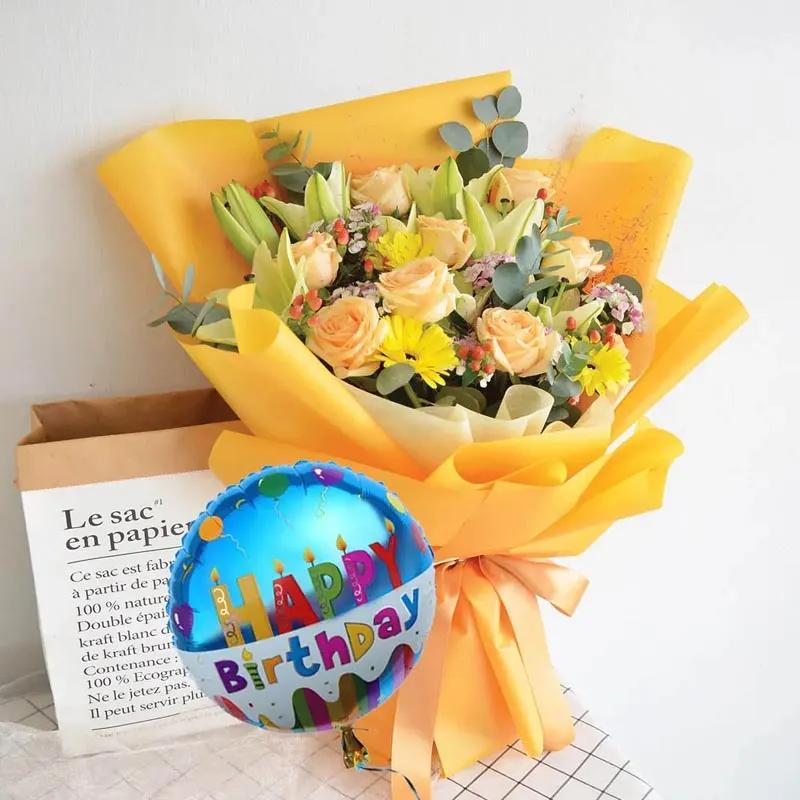 Bouquet Vibrancy and Birthday Balloon