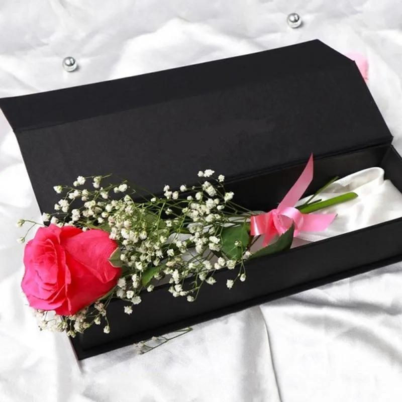 Box of Love Single Dark Pink Rose