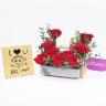 Choco Love 9 Red Roses Tray and Table Top