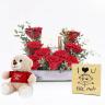 Choco Love 9 Red Roses Tray Trio