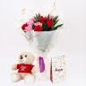 Cute 11 Roses Bouquet Trio