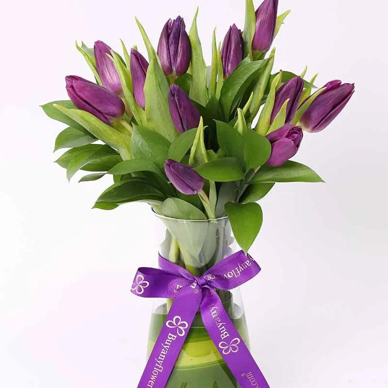 Dark Beauty 11 Purple Tulips