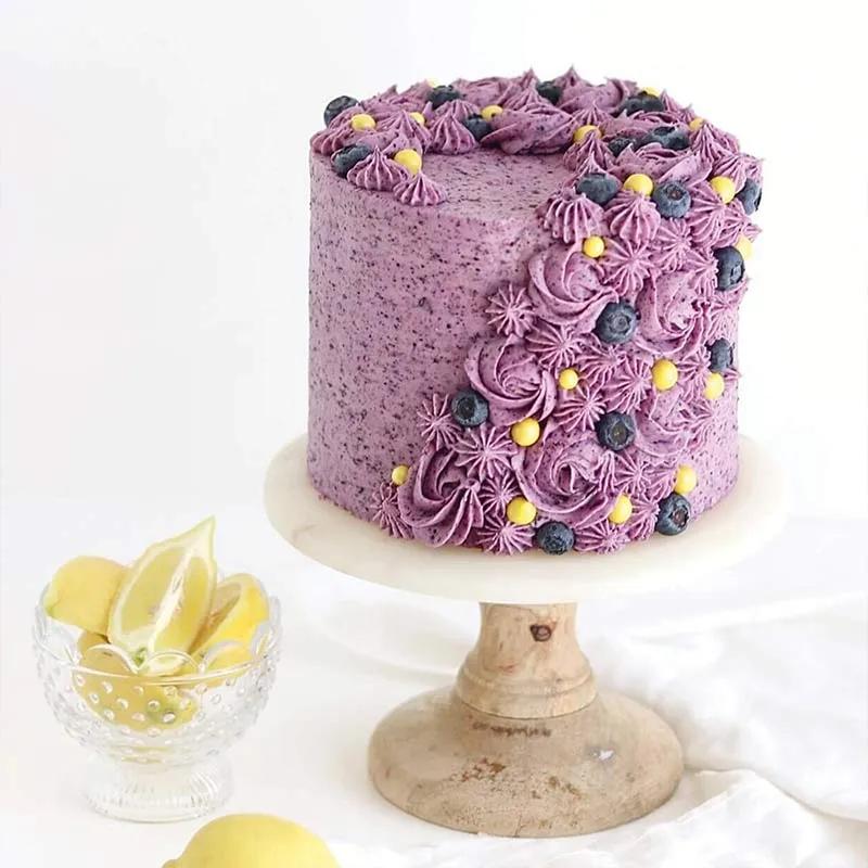 Designer Blueberry Lemon Cake 8 Portion