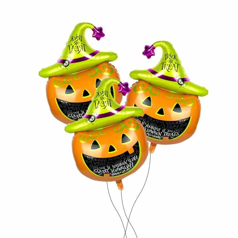 Evil Pumpkin Helium Balloons 3 Pcs