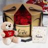 Golden Memories Red Roses Love Box Trio