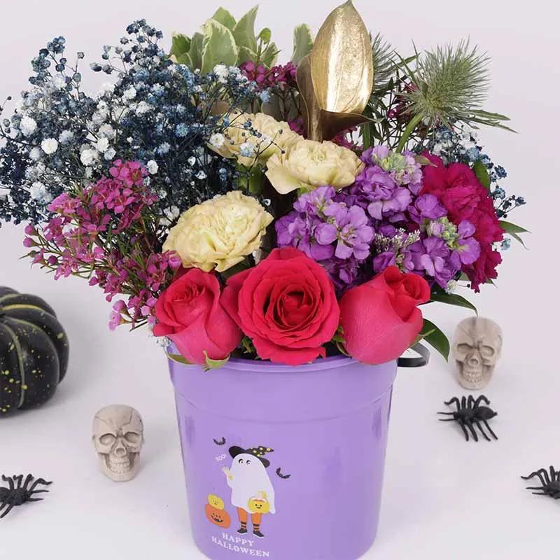 Halloween Floral Bucket