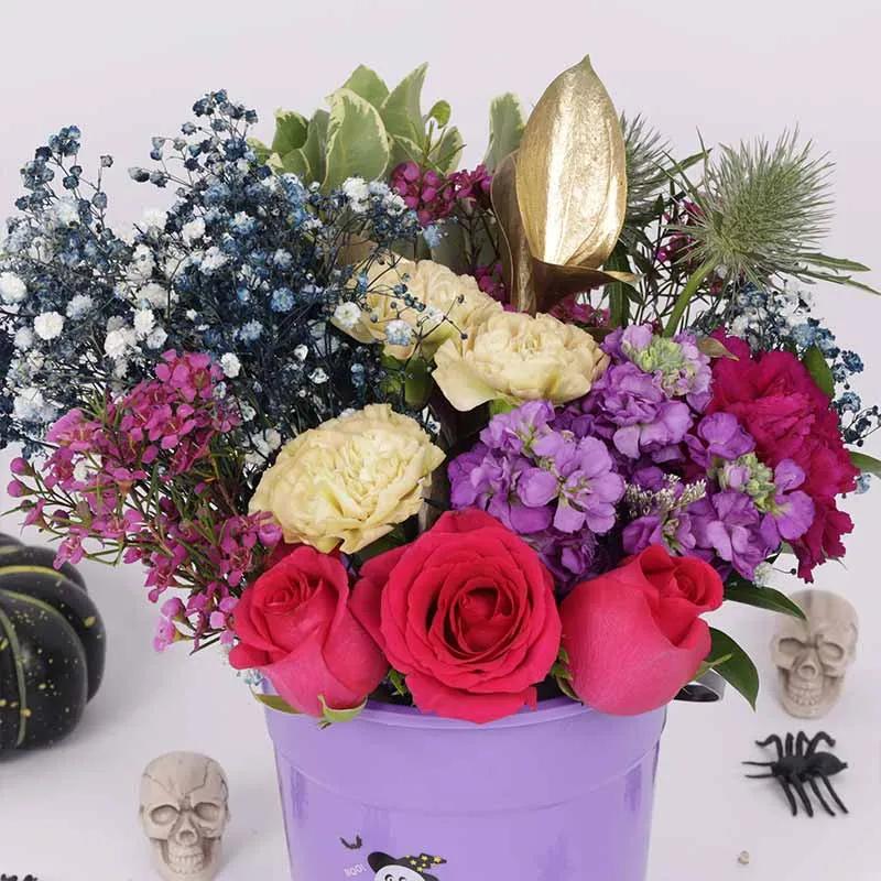 Halloween Floral Bucket