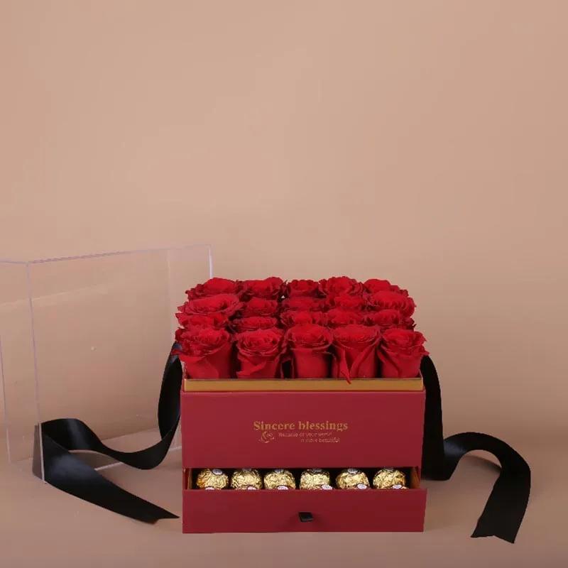 Intense Romance Red Roses Box