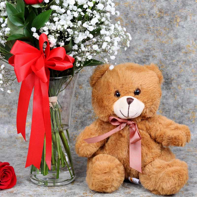 Love For Red and Teddy Bear