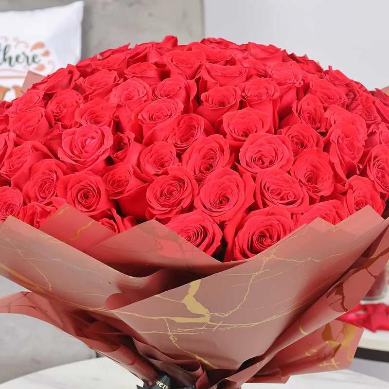 Love Memories 101 Red Roses Bouquet