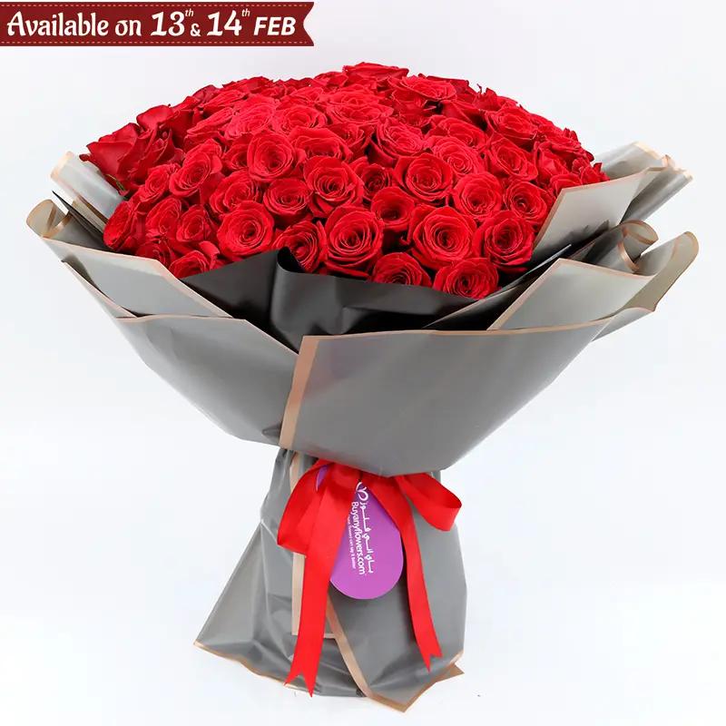 Love Story 101 Red Roses Bouquet