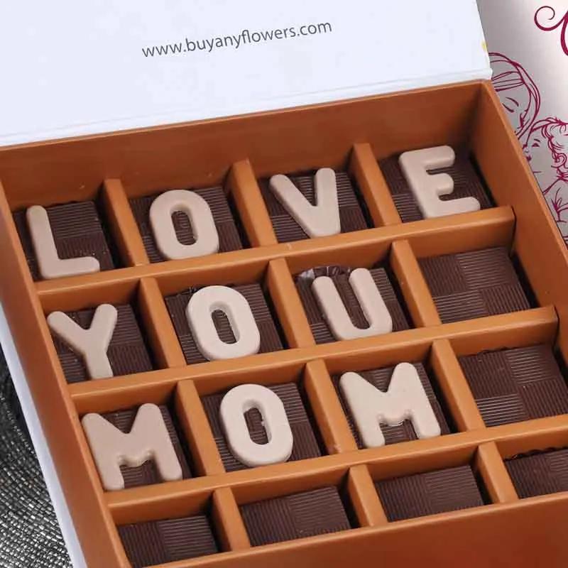 Love You Mom Chocolates By Sweecho 16 Pcs