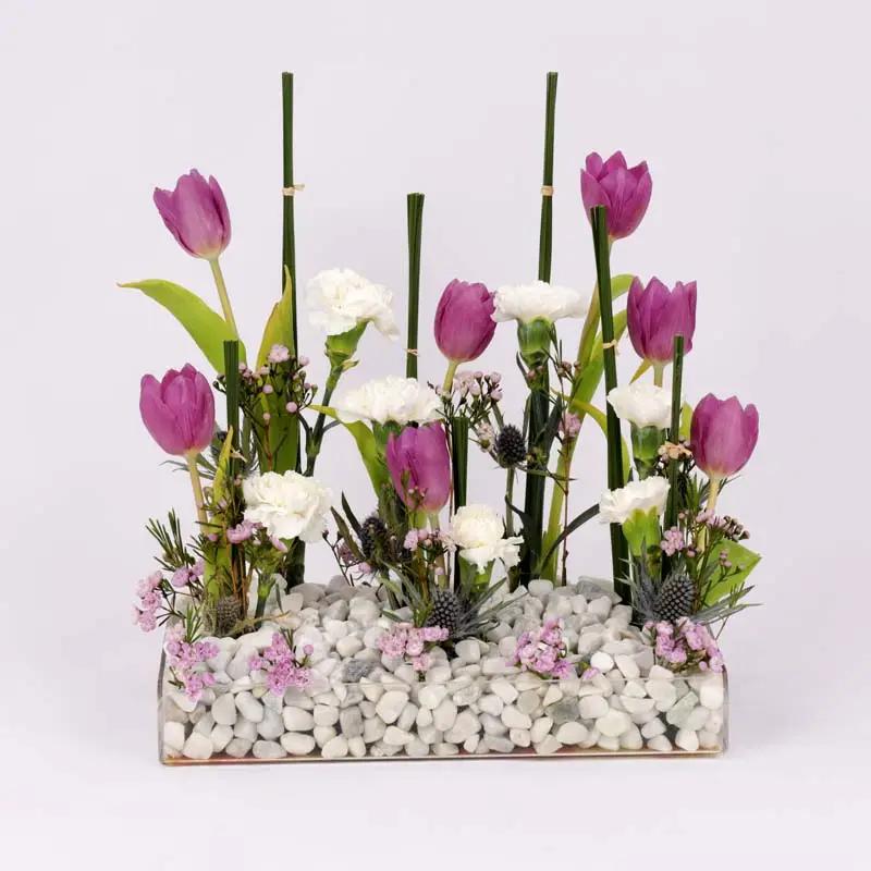 Mauve Flowers Tray