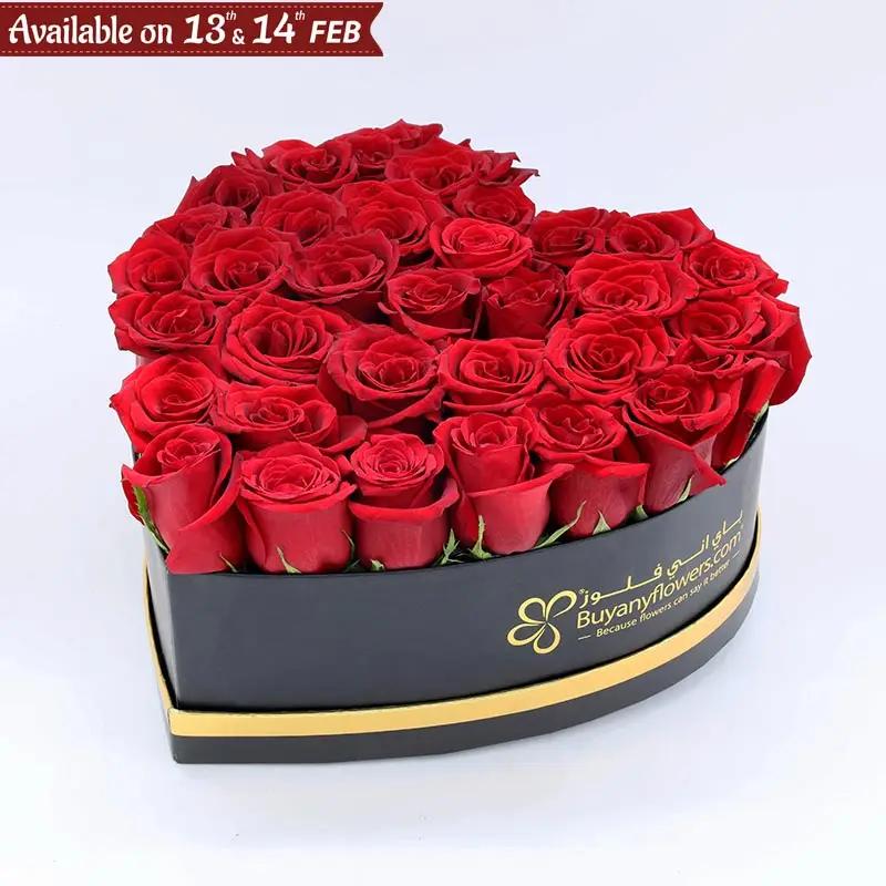 My Heart for You Red Roses Box