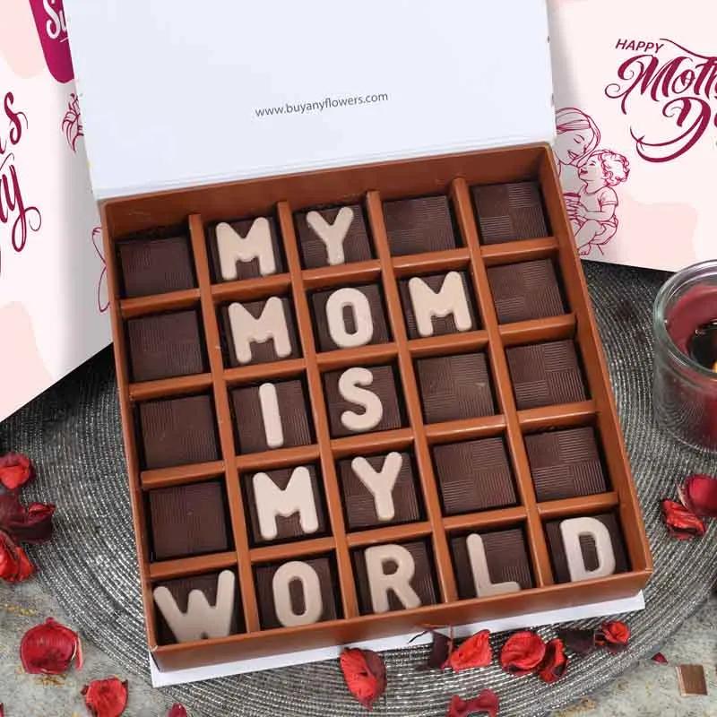 My Mom Is My World Chocolates By Sweecho