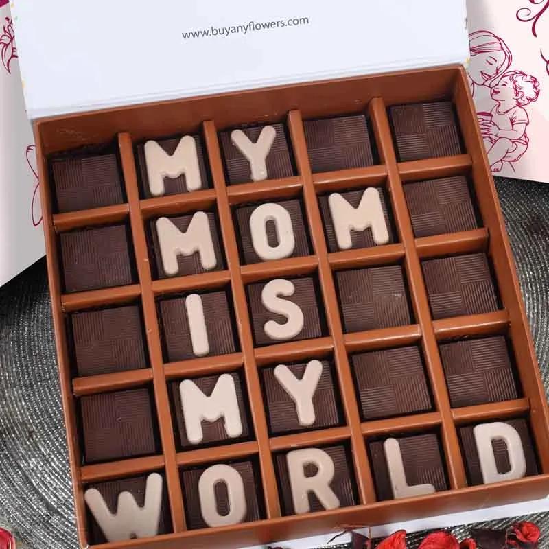 My Mom Is My World Chocolates By Sweecho