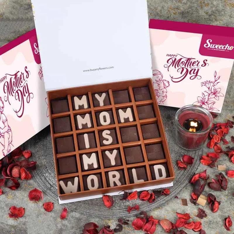 My Mom Is My World Chocolates By Sweecho