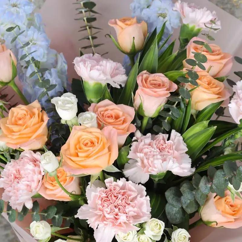 Peach 23 Flower Bouquet