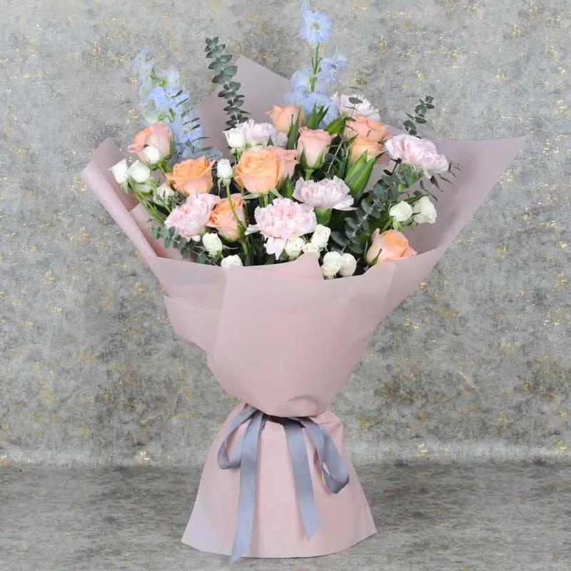 Peach 23 Flower Bouquet