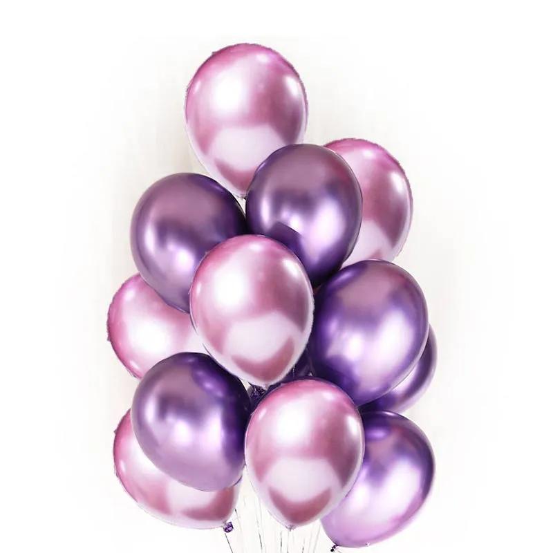 Pink and Purple Chrome Balloons 10 Pcs