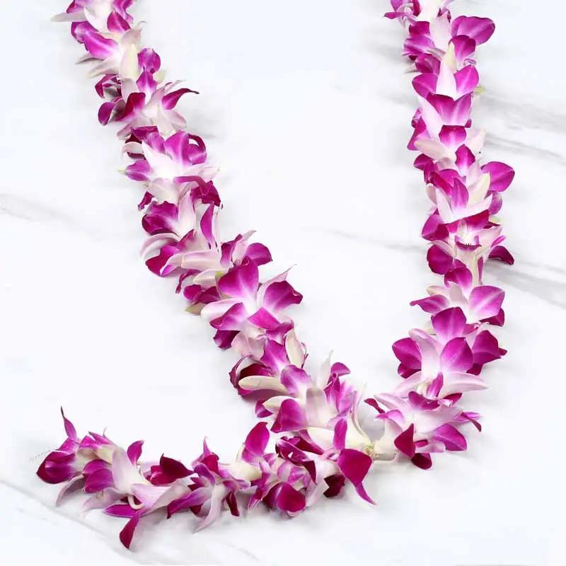 Purple Orchid Garland