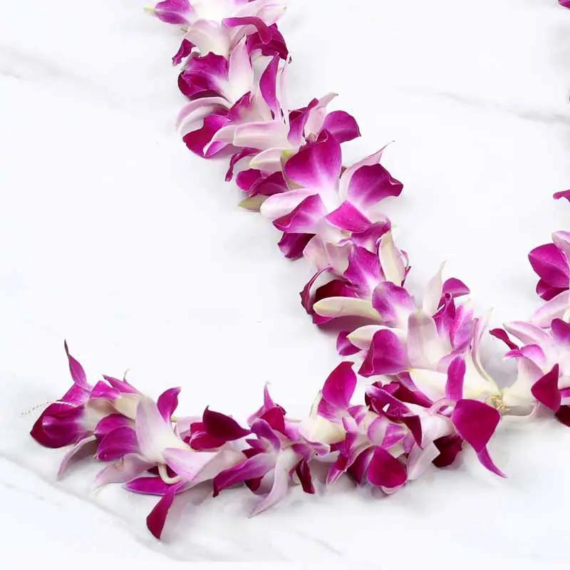 Purple Orchid Garland