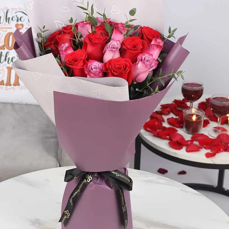 Queen of Heart 21 Roses Bouquet