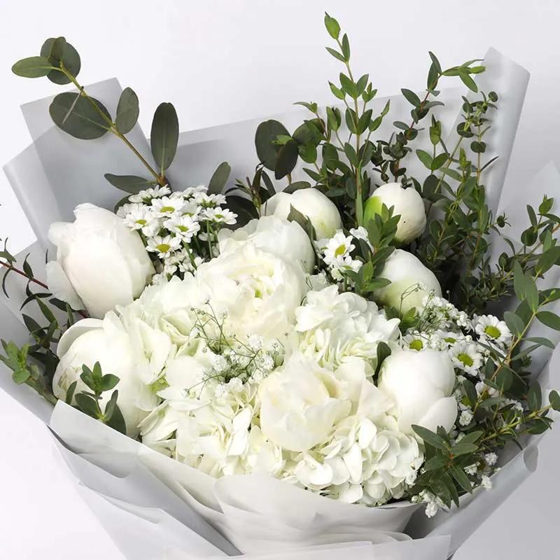 Saint Peonies and Hydrangea Bouquet