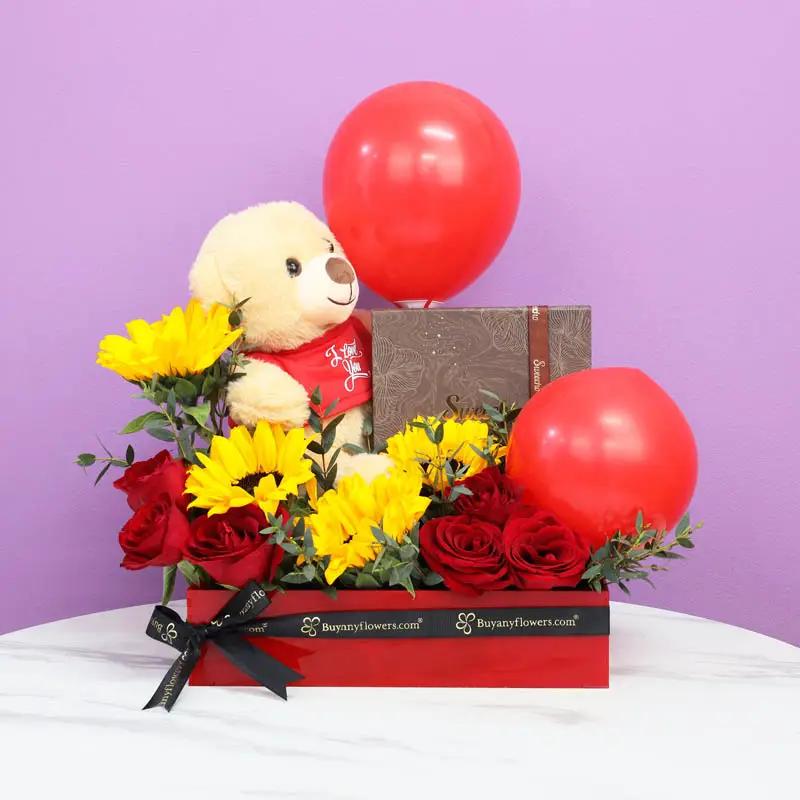 Scarlet Floral Hamper