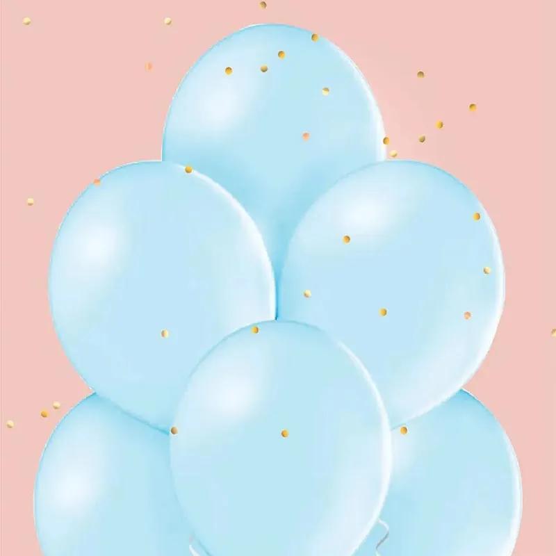 Sky Blue Helium Balloons 10 Pcs