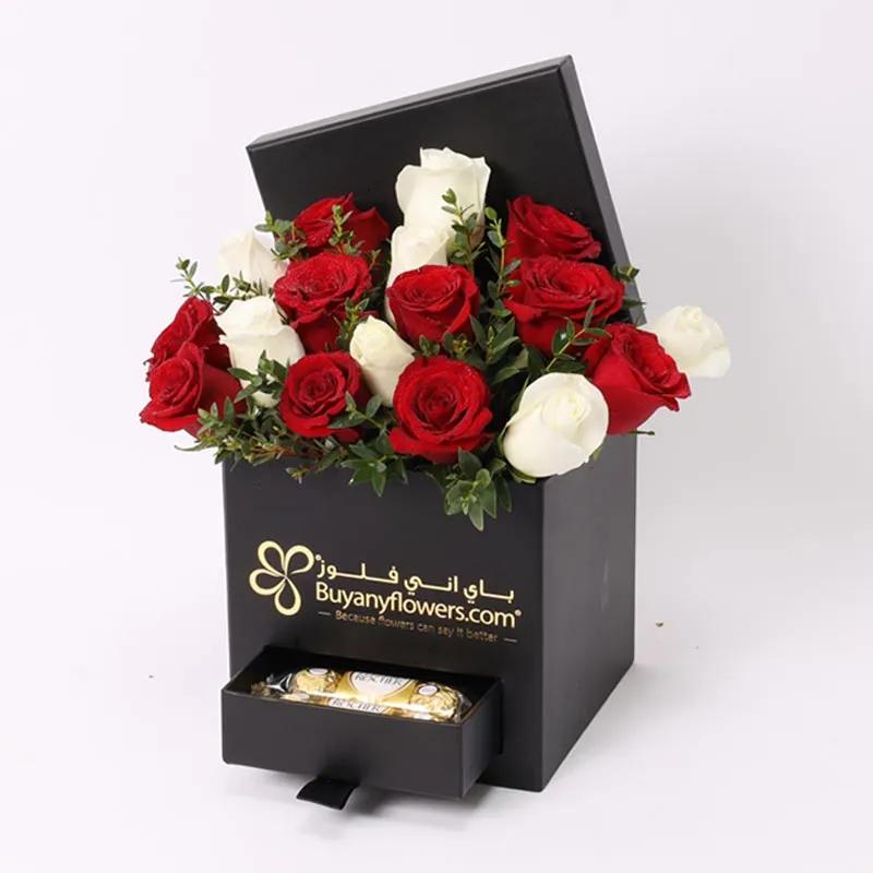 Square Choco Love Box 17 Roses