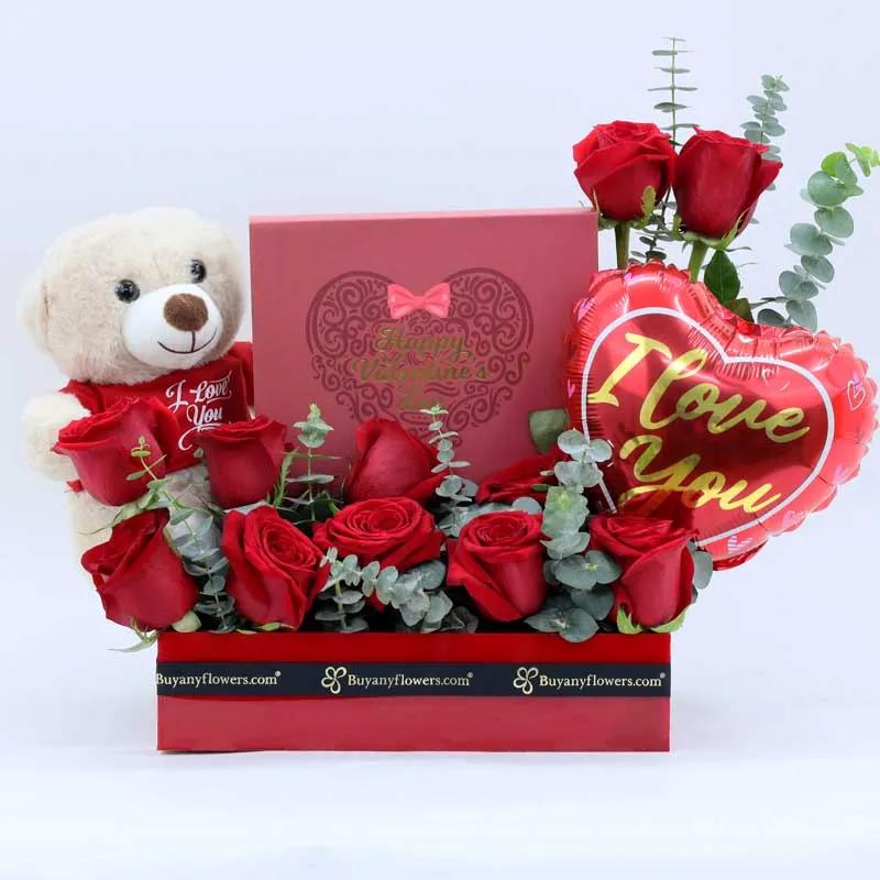 Valentine Flower Hamper