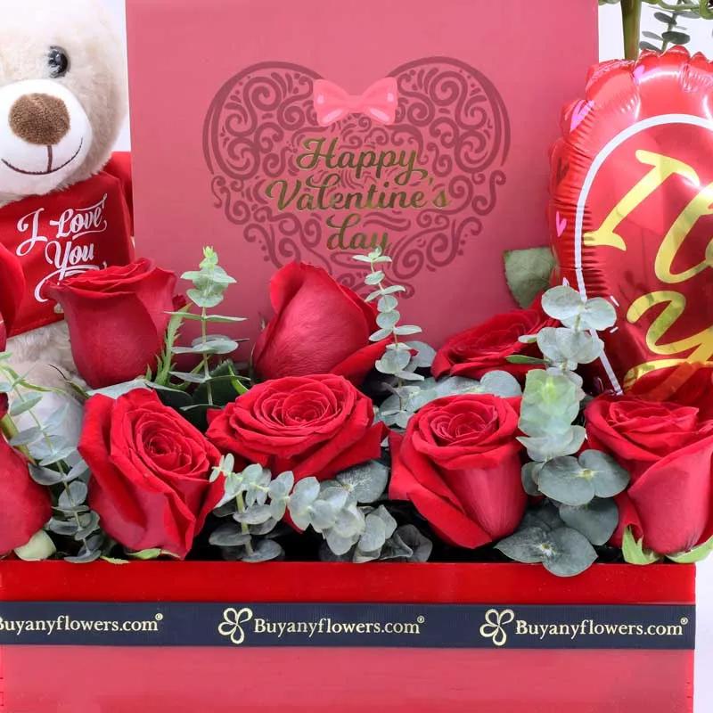 Valentine Flower Hamper