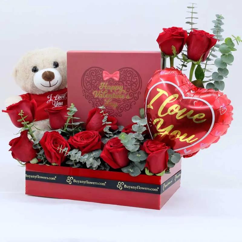 Valentine Flower Hamper