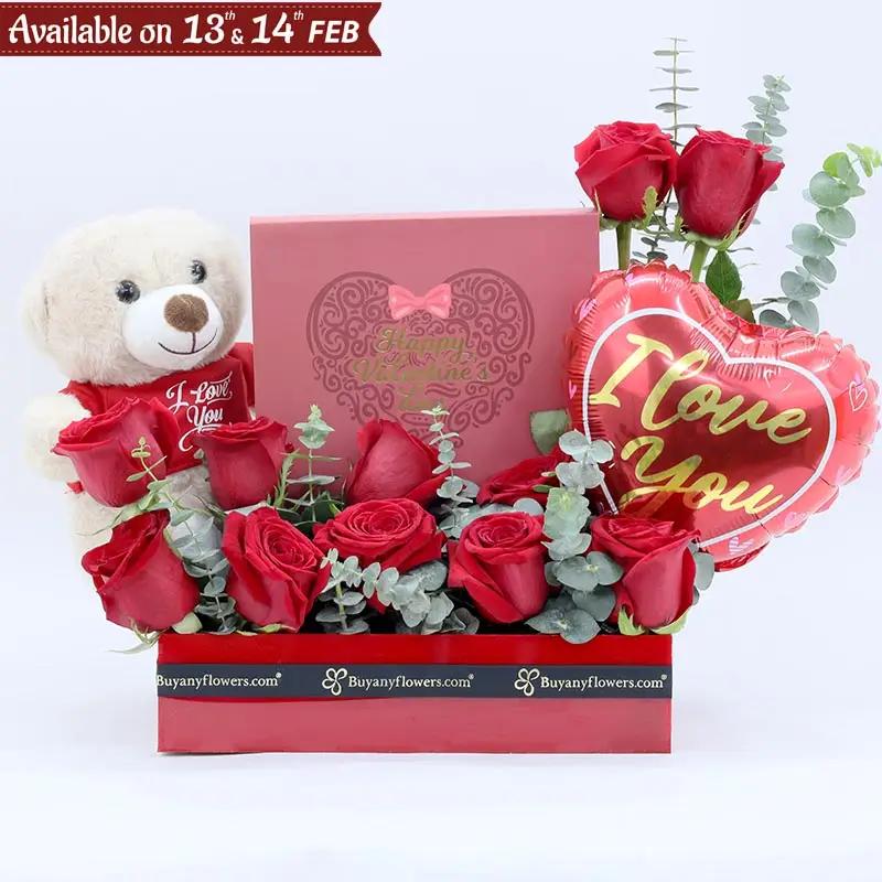 Valentine Flower Hamper