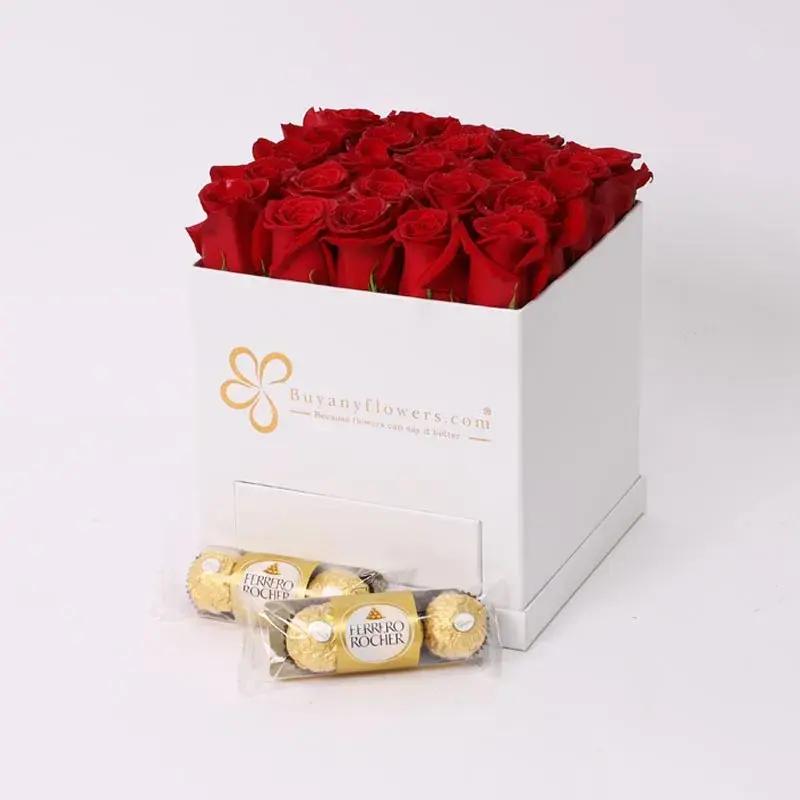 White Box of Love 25 Red Roses