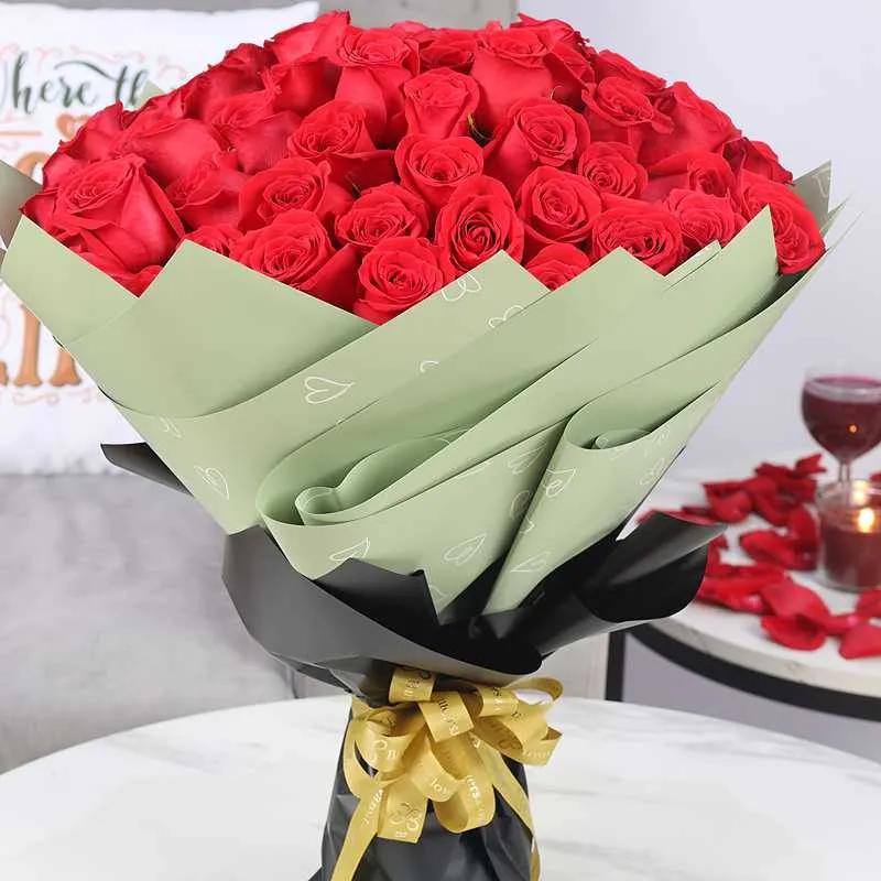 With Love 75 Red Roses Bouquet