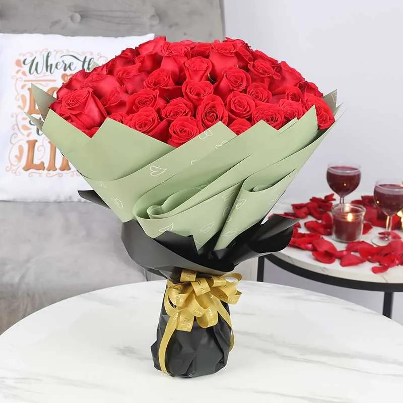 With Love 75 Red Roses Bouquet