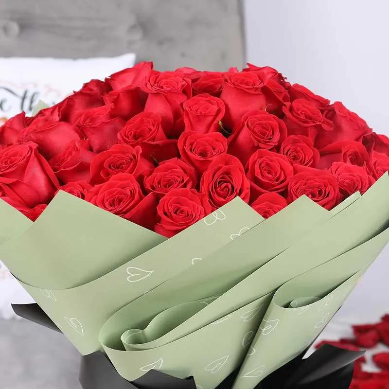 With Love 75 Red Roses Bouquet